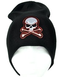 Skater Skull And Crossbones Beanie Knit Cap Alternative Clothing Thrasher Dgk