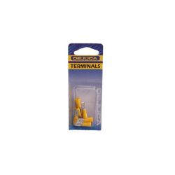 - Terminal - Disconnect - Yellow - Male - 6MM - 6 CARD - 2 Pack