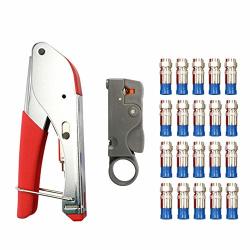 E-house Tool Set Home Tv Coaxial Cable F-type Connectors Crimping Pliers Wire Stripper Tool Set