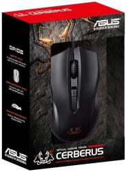 Asus Cerberus Ambidextrous Wired 6-BUTTON Optical Gaming Mouse Cerberus Gaming Mouse
