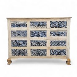 Carved Lazuli Chest Of Drawers Furniture Sotran Dekorativ