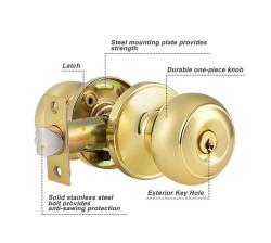 Cylindrical Door Lock Handle