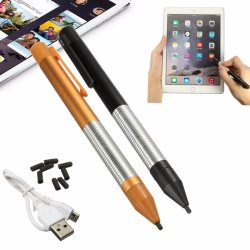 2.4MM Universal Rechargeable Capacitive Touch Screen Stylus Pen For Iphone Ipad Samsung Xiaomi