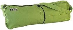 Jade Yoga - Macaranga Mat Bag - Organic Cotton Mat Carrier With Adjustable Shoulder Strap Color: Fern