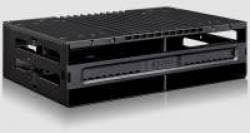 Icydock MB024SP-B Flexidock Trayless Mobile Rack Black - For Upto 4X 9.5MM 2.5" SATA6G sas In 5.25" Bay With Status Indicator Leds Push And Eject