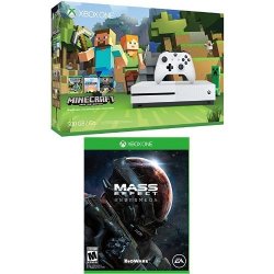 Microsoft Xbox One S 500GB Console - Minecraft + Mass Effect Andromeda