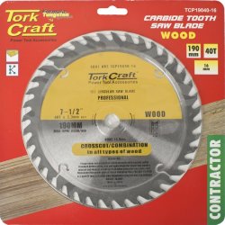 Craft Blade Contractor 190 X 40T 16MM Circular Saw Tct