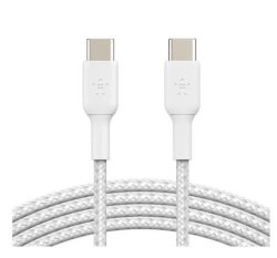 Belkin Boostcharge 1M Braided Usb-c To Usb-c Cable - White