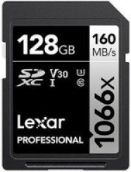 Lexar 128GB Professional Silver Series 1066X Uhs-i Sdxc Memory Card