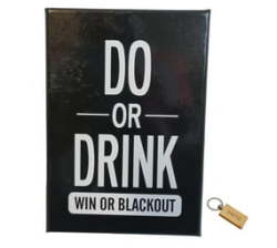 Do Or Drink: Win Or Blackout Board Game + Keyring