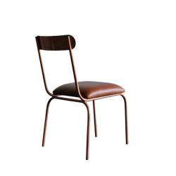 The Skool Chair Copper & Leather
