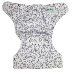 Bamboo Baby Nappy Cover - Cats