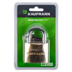 Kaufmann - Lock - Security Accessories - Brass - 50MM - Bulk Pack Of 2