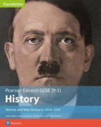 Edexcel Gcse 9-1 History Foundation Weimar And Nazi Germany 1918-39 Student Book Paperback New Edition