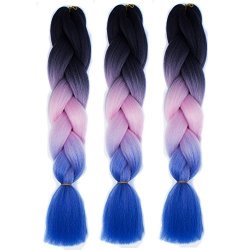 Deals On Cxyp Two Tone Ombre Jumbo Braid Hair 24 Inch Synthetic