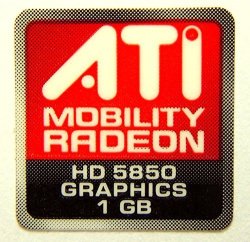 ATI Original Mobility Radeon HD5850 Graphics 1GB Sticker 16 X 16.5MM 444