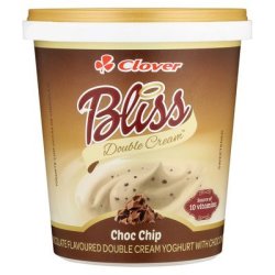 Clover Bliss Double Cream Choc Chip Yoghurt 1KG
