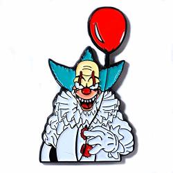 Krusty The Clown Vs It Simpsons Horror Movie Pendant Lapel Hat Pin