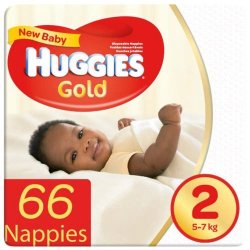 Huggies Gold New Baby 66 Nappies Size 2