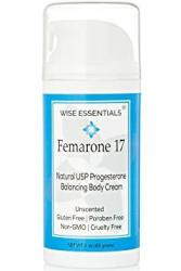 Natural Progesterone Cream Femarone 17 From Wild Yam For Natural Balance For Fertility Hot Flashes Peri Menopause - Non Gmo - Usp Certified Ingredients