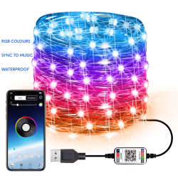 Worldcart Multicolour Bluetooth Lights Via App - 20M 200 LED
