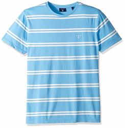 Gant Men's The Double Breton Short Sleeve T-Shirt Toy Blue M