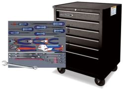 6 Drawer Gloss Black With Imperial Equivalent Tool Set