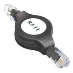 Unique RJ11 Tel Cable 2.5M Pull In Black Retail Box 1 Year Limited Warranty   Product Overview   The Ideal Cable For Connecting Your