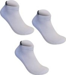Low Cut Sport Socks With Lip Detail Pack Of 3