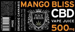 Peach & Moon Organics Retail: Cbd Vape Liquid - Mango Bliss
