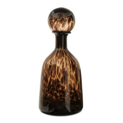 @home Bottle With Stopper Tortoiseshell Glass 35CM