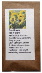 Heirloom Flower Seeds - Sunflower - Tall Yellow