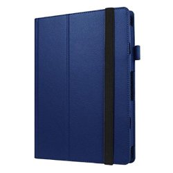 Lenovo Miix Case Coper Stand Folio Flip Leather Case Cover For Lenovo Miix 310 10.1" Blue