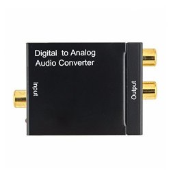  Audio Converter, AMANKA Digital to Analog Audio Decoder with  Digital Optical Toslink and Coaxial Inputs to Analog RCA and AUX 3.5mm  (Headphone) Outputs Fiber Cable Included : Electronics