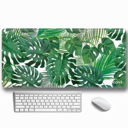 Tropical Leaf Full Desk Coverage Gaming And Office Mouse Pad