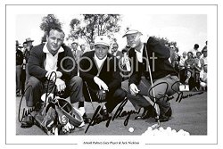 Gatsbe Exchange Arnold Palmer Jack Nicklaus Gary Player 3 Master Champions 8 X 10 Photo