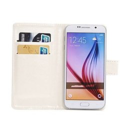 Covers For Samsung 360 Degree Flip Pu Leather Phone Case Purse Businiss For Galaxy Grand Max fame Lite core Mini core 2 ACE 4 E5 Color : White Compatible