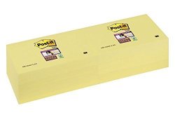 Post-it Super Sticky Notes 3 X 5-INCHES Canary Yellow 12-PADS PACK
