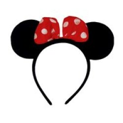 Party Pack X 12 Dress-up Headbands Red Mini mickey Mouse