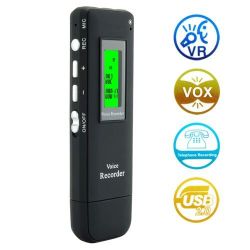 Digital Voice And Telephone Recorder 2gb Memory + Usb Drive - L05