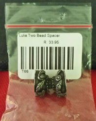 Artini Crafts - Lulia Hand Made 2 Bead Spacer Small