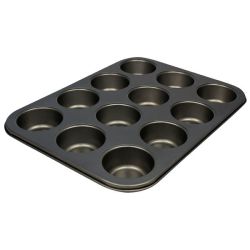 35CM Non-stick Coating Carbon Steel 12-CUP Muffin Pan