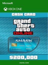 Grand Theft Auto Online - $200 000 Tiger Shark Cash Card Xbox One Cd Key