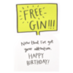 Abra Free Gin Everyday Card