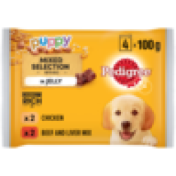 Beef & Rice In Jelly Dog Food Pack 4 X 100G