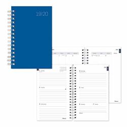 Blueline Weekly monthly Academic Planner July 2019 To July 2020 Twin-wire Binding Lamination Duvet Cover One Color Designs 8 X 5 Inches Blue CA113PE.01-20