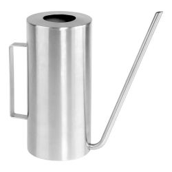 1.5L Long Spout Cylindrical Brushed Stainless Steel Watering Can