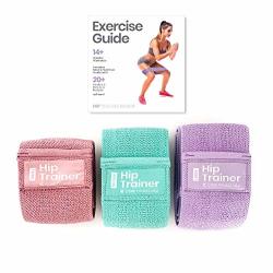 Fabric Non Slip Hip Bands For Booty Resistance Workout Bands By Core Fitness Usa Set Of 3 Perfect For Squats Legs Butt Thigh And