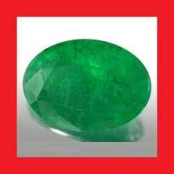 Natural Emerald - Green Oval Facet - 0.600cts