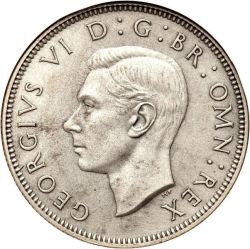 1941 South Africa 2 Shilling Silver Coin